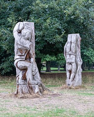 Shane Green Olympic sculptures, Alexandra Park - 2022-09-02