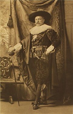 Sir Edgar Vincent of Esher posing as a Frans Hals portrait of Willem van Heythuysen for Devonshire House Fancy Dress Ball 1897 page-84-copy