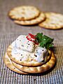 Snack, with herring and garlic sauce (479695946)
