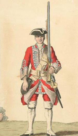 Soldier of 48th regiment 1742