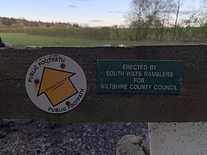 South Wilts Ramblers Sign