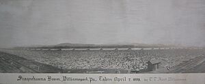 Susquehanna Log Boom 1898
