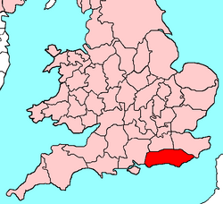 Ancient extent of Sussex