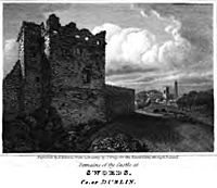 Swords castle Dublin 1820