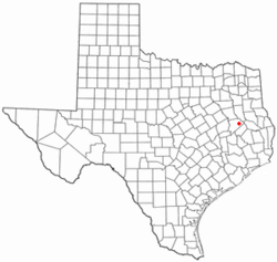 Location of Kennard, Texas