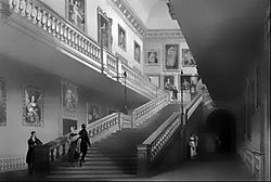 The Stair Case at Althorp House 1822