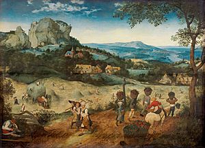 The haymaking, by Pieter Bruegel (I)