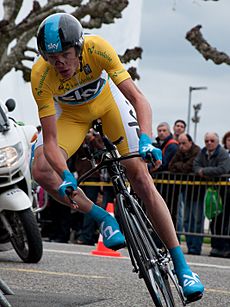Tour de Romandie 2013 2013 - Stage 5 - Christopher Froome (cropped)