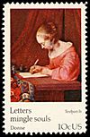 Universal Postal Union Gerard Terborch 10c 1974 issue U.S. stamp.jpg