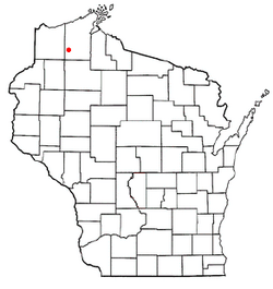Location of Barnes, Wisconsin