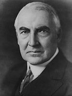 Warren G Harding portrait as senator June 1920