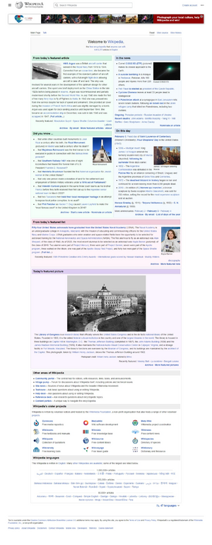 Wikipedia Main Page