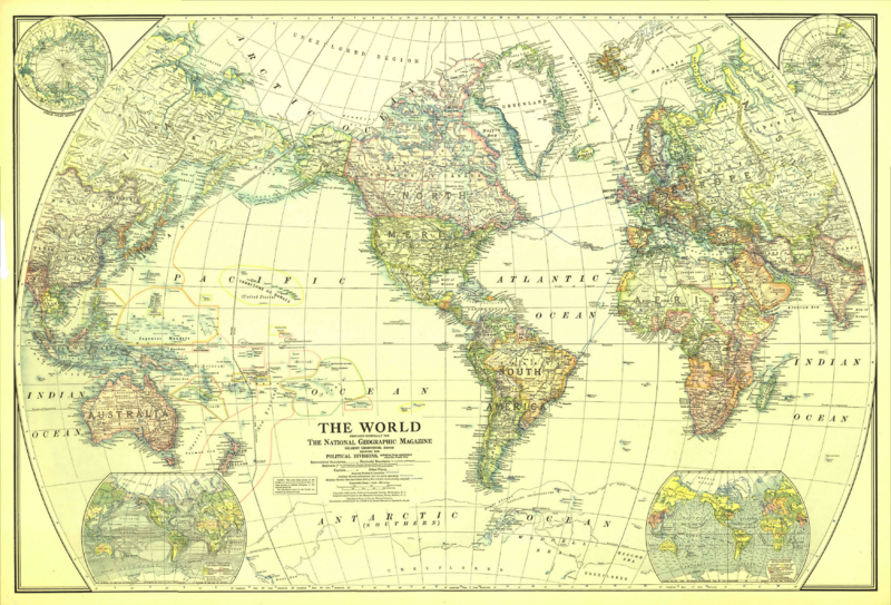 1922 world map