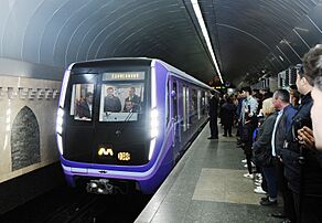 81-765 train arrives Icheri Sheher