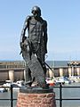 Ancient mariner statue