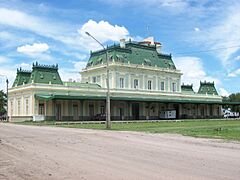 Andén de la ex-estación de trenes de San Luis