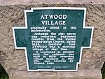 Atwood Village Marker