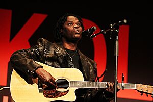 Baaba Maal performing at the Opening Plenary at the New Theatre