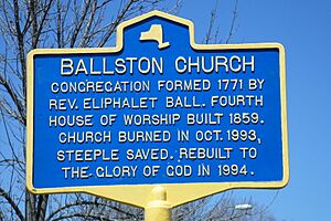 Ballston Church marker