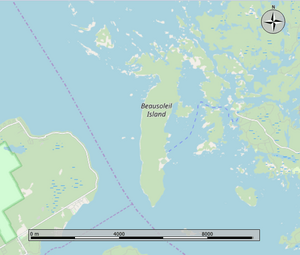 Beausoleil Island map