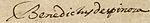 Benedictus de Spinoza - Letter in Latin to Johannes Georgius Graevius (Epistolae 49), 14 December 1664 - Signature.jpg