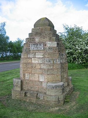 Cairn in memory of Battle of Prestonpans 1745 - geograph.org.uk - 957225.jpg