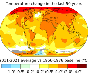 Change in Average Temperature