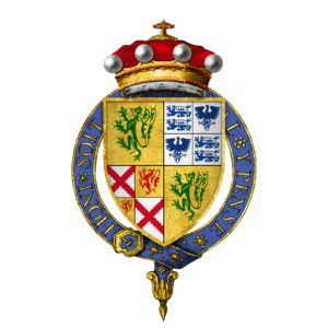 Coat of arms of Sir Edward Sutton, 2nd Baron Dudley, KG