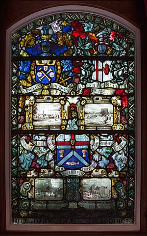 Coleraine Town Hall Memorial Window Irish Society 2014 09 13