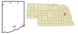 Location of Rogers, Nebraska