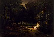 Constant Troyon - The Bathers (Clearing in the Forest) - Google Art Project