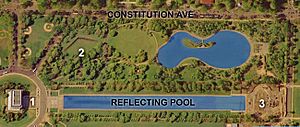 Constitution gardens satellite image