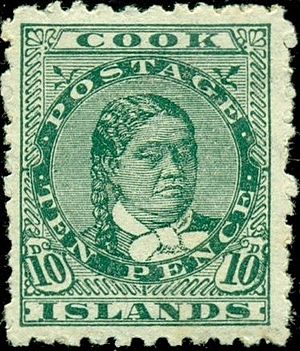 Cook Islands Stamp Queen Makea 1893-94