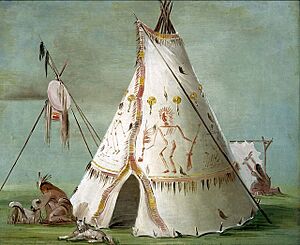 Crow Tipi or Lodge- George Catlin