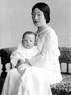 Empress Kojun and Prince Akihito