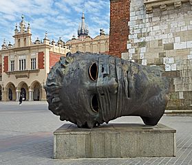 Eros Bendato Sculpture in Kraków. Poland