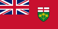 The flag of the Province of Ontario, Canada