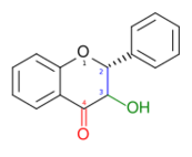Flavanonol skeleton colored