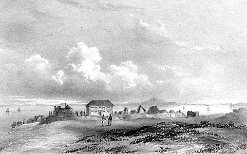 Fort Britomart barracks, 1842