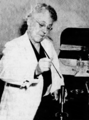 Frances Gertrude McGill working in laboratory