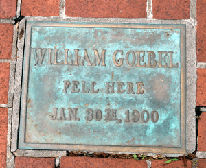 Goebel fell plaque