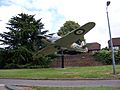 Hawker Hurricane gate guardian, RAF Uxbridge.jpg
