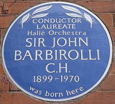 John Barbirolli Southampton Row blue plaque