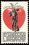Johnny Appleseed stamp 5c 1966 issue 