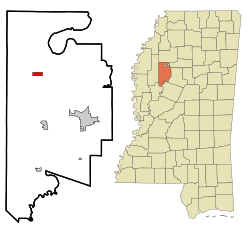 Location of Schlater, Mississippi