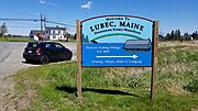 Lubec, Maine Sign