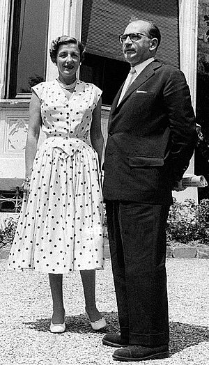 Lucie and Edgar Faure 1955