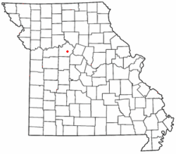 Location of Napton, Missouri
