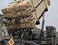 Maintenance check on a Patriot missile