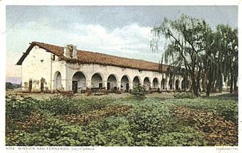 Mission San Fernando Postcard, circa 1900.jpg